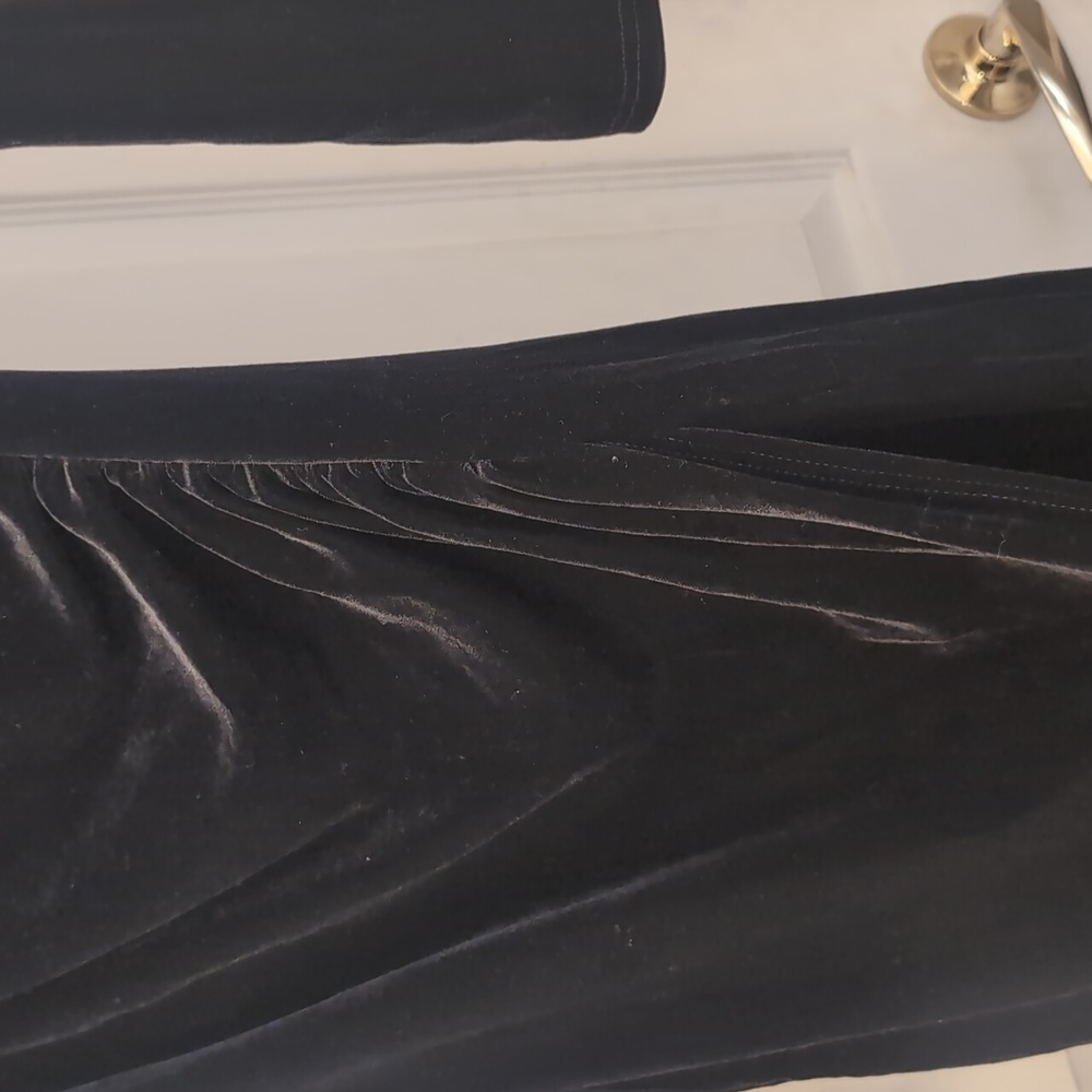 Fashion Nova Black Velvet Dress - Picture 3 of 5